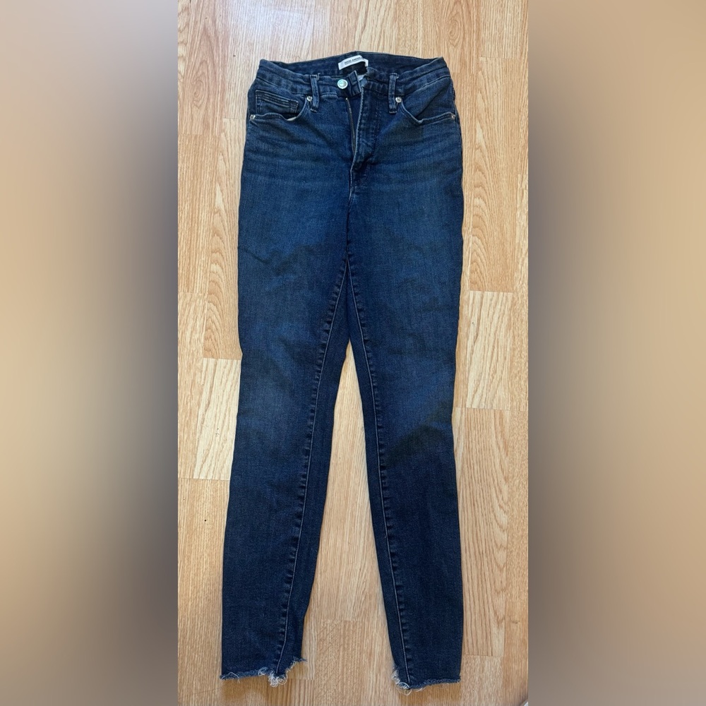 Good American Sz 4/27 Good Legs High Rise Skinny Jeans blue jeans